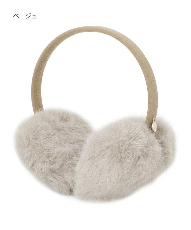 MOONBAT 【ラッピングBOX付き】FURLA ハート型イヤマフ ベージュ