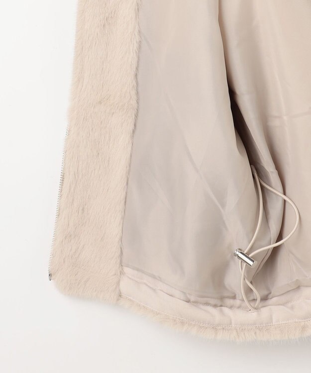 ANY ファーブルゾン ライトベージュ