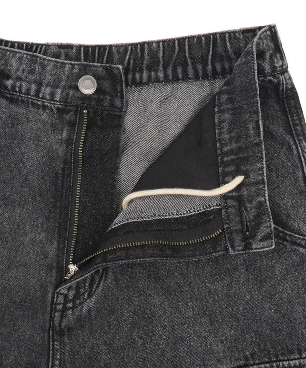 WEGO 2WAYマルチデニムカーゴパンツ デニムブラックソノタ