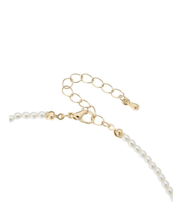 Green Parks ・ＨＡＬＦ　ＴＩＭＥ　ベビーパールハートネックレス White