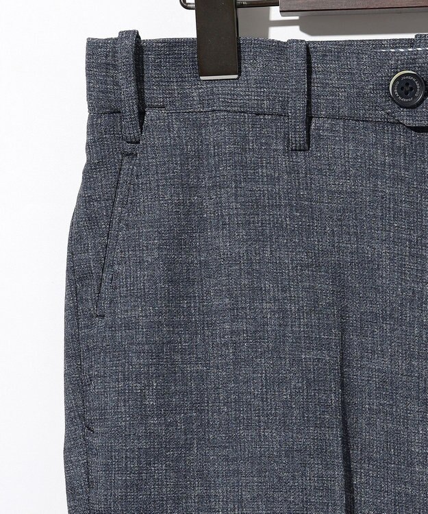 JOSEPH ABBOUD 清涼感【ウエストも伸びる!/弱撥水/イージーケア/軽量/ストレッチ】クールピケ パンツ ダルブルー系