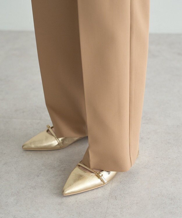 YECCA VECCA サイドベルテッドパンツ Beige