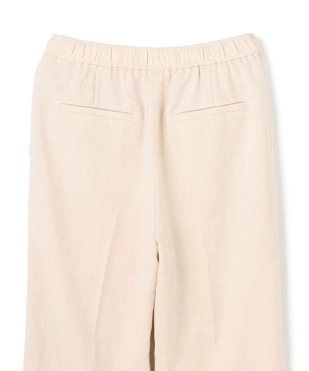 UNFILO 【セットアップ着用可/ウエストゴム】TENNEN TOUCH セミフレア パンツ ベージュ