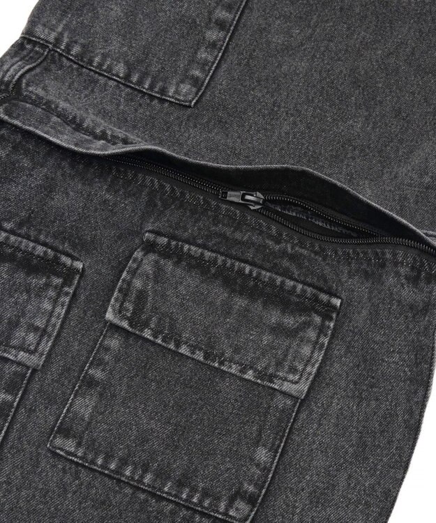 WEGO 2WAYマルチデニムカーゴパンツ デニムブラックソノタ