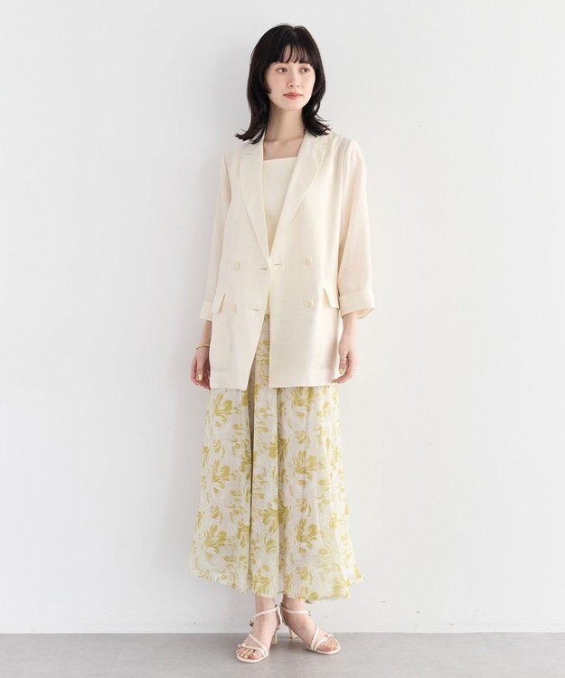 YECCA VECCA シアーテーラードジャケット Ivory