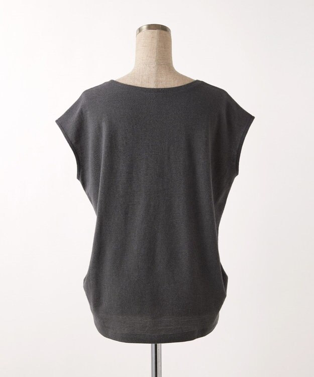 TOQUE  〈大草直子さんアドバイザー〉 【洗える/天然素材】ロイヤルベビーアルパカ×タンギスコットン鹿の子フレンチT チャコール