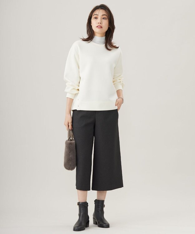 J.PRESS LADIES L 【WEB限定カラーあり】ダンボールニットジャージー カットソー ホワイト系