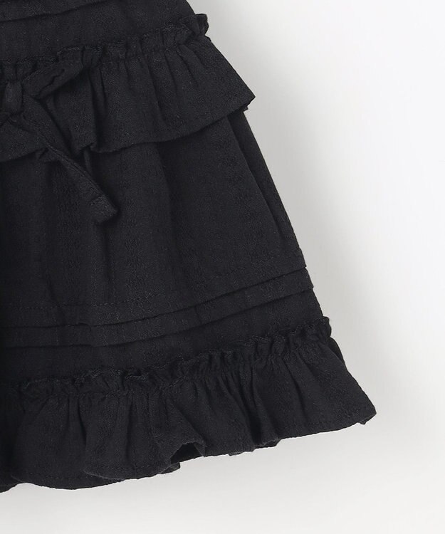 ANY KIDS 【洗濯機可能】カラミドビー ティアードスカパン ブラック