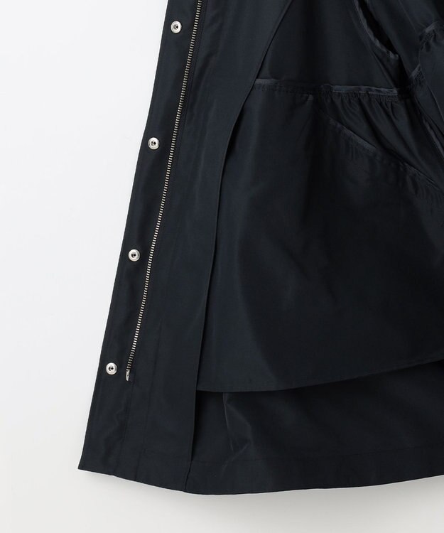 #Newans 【セレモニーにも】ラウンドフリルタフタブルゾン ネイビー