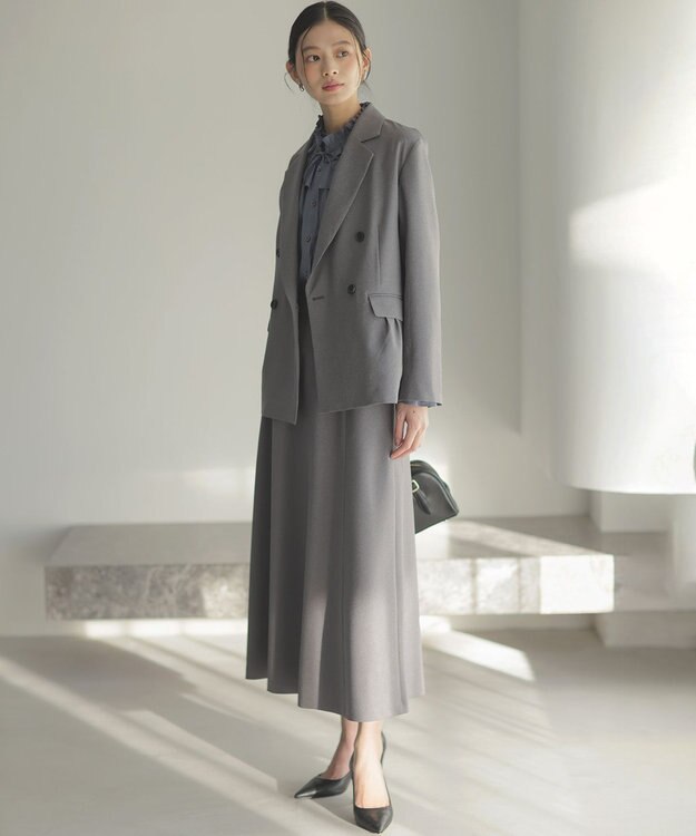 組曲 シュットクロスフレア スカート グレー系