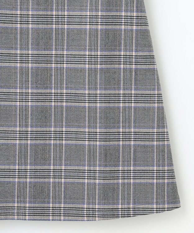 組曲 KIDS 【150-160cm】キチントチェック ジャンパースカート グレー系3