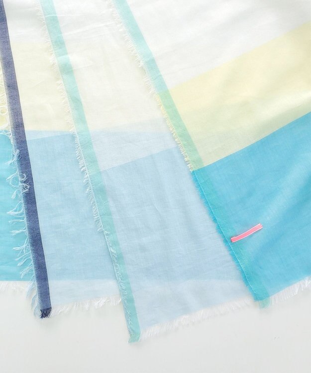 POLS 播州織 極細コットンストール グリーン