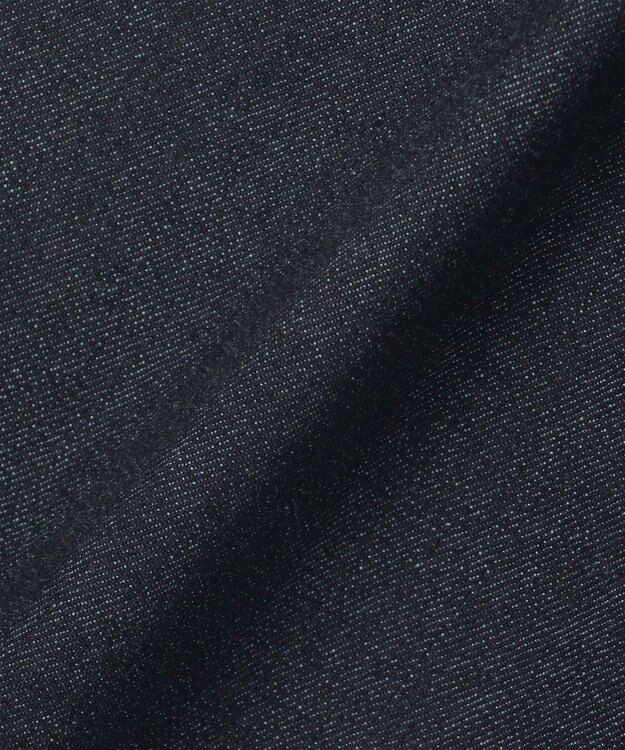 自由区 L 【洗える】365DENIMワイドストレート パンツ ネイビー系