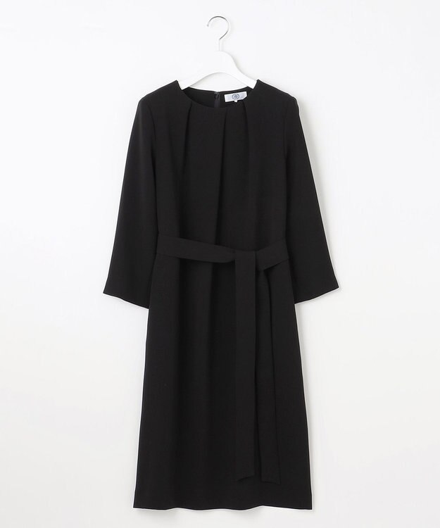 J.PRESS LADIES S 【WEB限定カラーあり・洗える】セラテリーダブルクロス ワンピース ブラック系