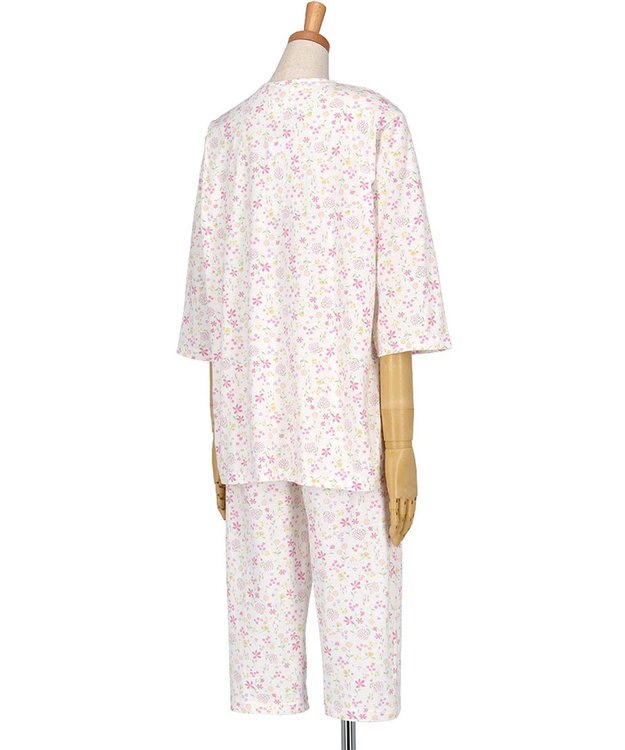 Wing 【数量限定　特別価格】 パジャマ 7分袖 8分丈 綿100％ 天竺素材 レディース EP8990 ウイング／ワコール ピンク