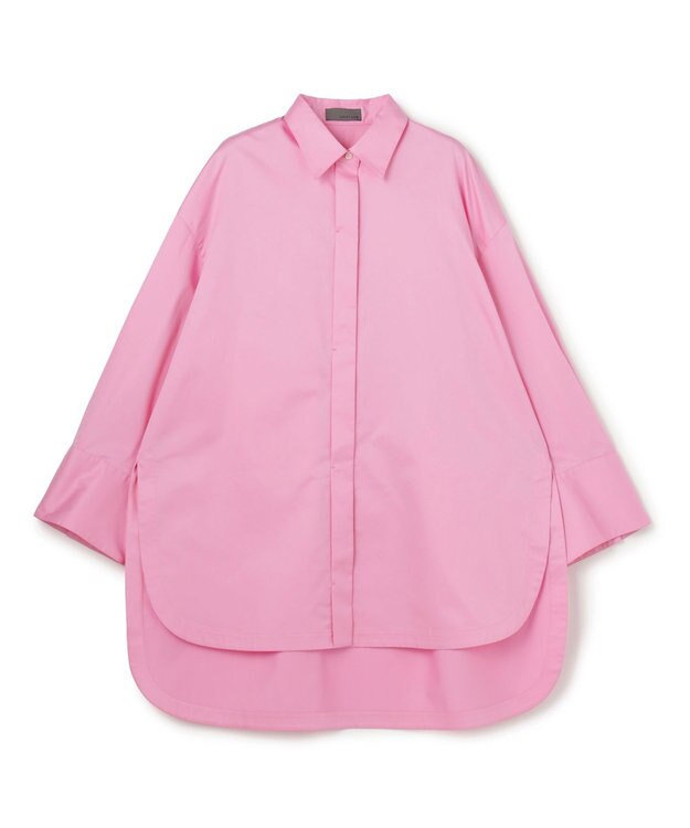 uncrave コットンクロスプレーン BIGシャツ ピンク