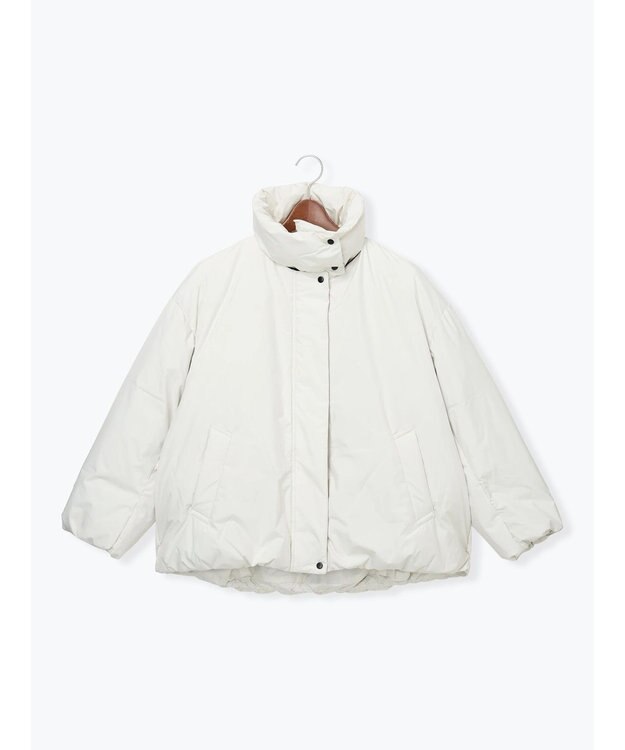 Te chichi スタンドカラーショートダウンジャケット オフホワイト