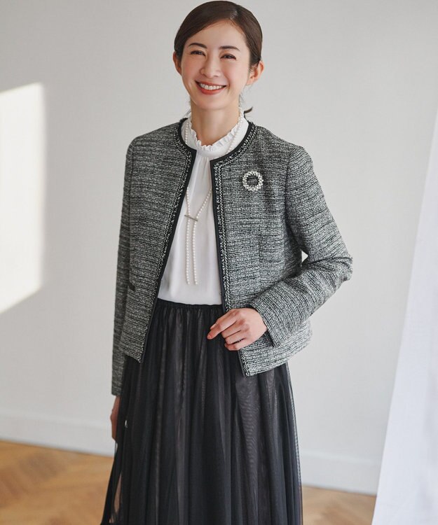 23区 【VERY掲載】クリップ パール ラリエット ネックレス シルバー系