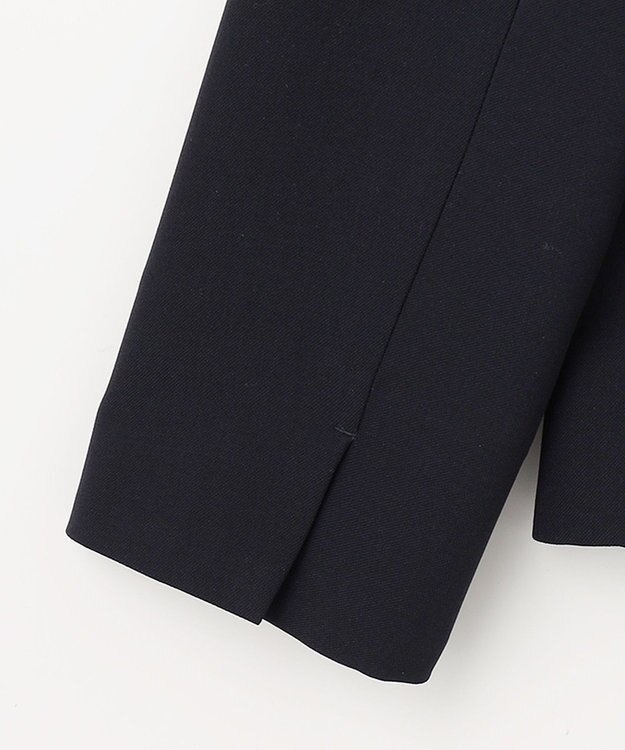 23区 S 【セットアップ対応/洗える】ドライツイル ノーカラー ジャケット ネイビー系