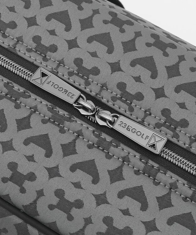 23区GOLF 【UNISEX】モノグラムボストンバッグ　シューズ収納付きの大容量　ショルダー持ちも可能 ブラック系5