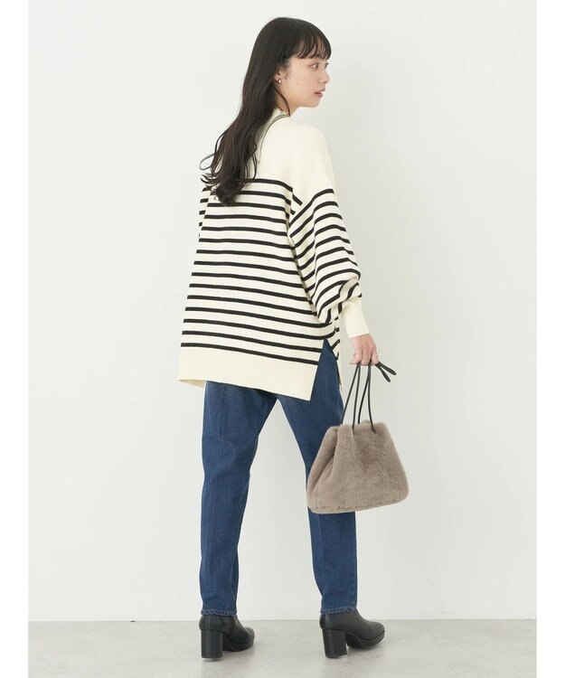 earth music&ecology やわらかタッチハイネックチュニック Border