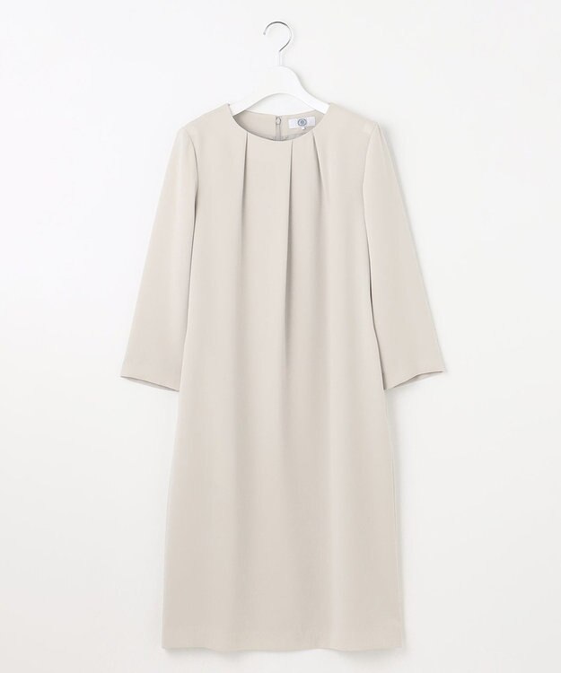 J.PRESS LADIES S 【WEB限定カラーあり・洗える】セラテリーダブルクロス ワンピース ベージュ系