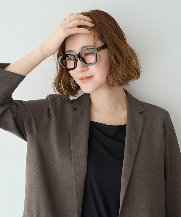 YECCA VECCA リネンライクジャケット Brown