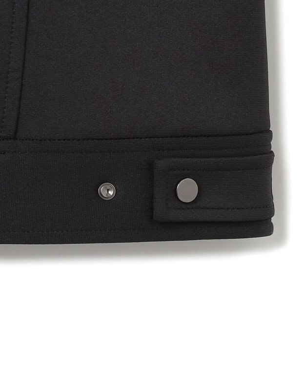 ICB 【洗える】 コンパクトダンボールニット ジャケット ブラック系