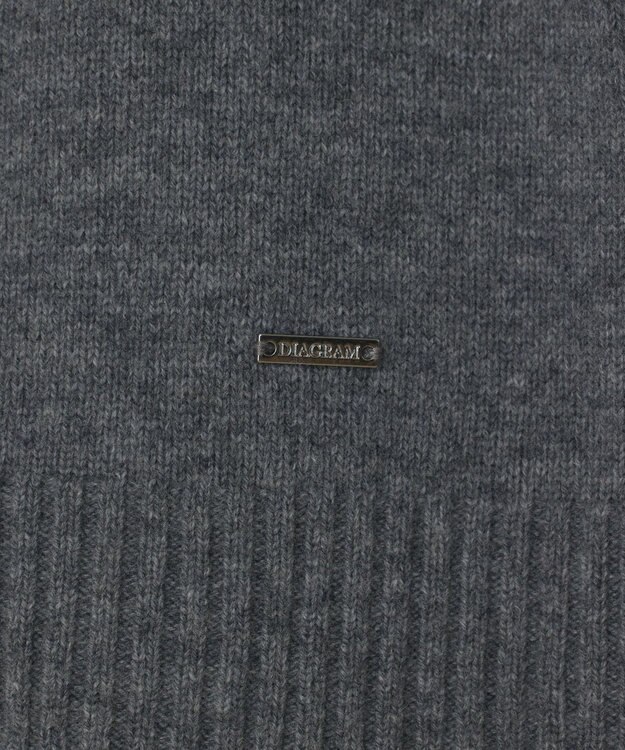 GRACE CONTINENTAL ウールフードニットカーディガン グレー