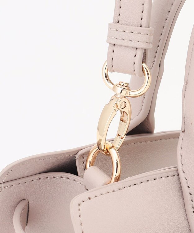 ANY 【2WAY】ワイドスクエアショルダーバッグ ベージュ