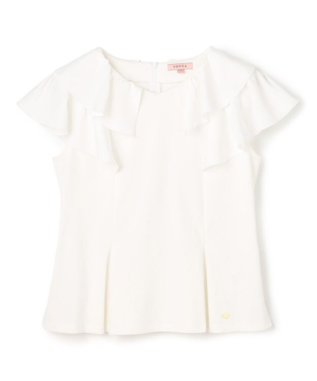TOCCA WAVED CREAM カットソー ホワイト系