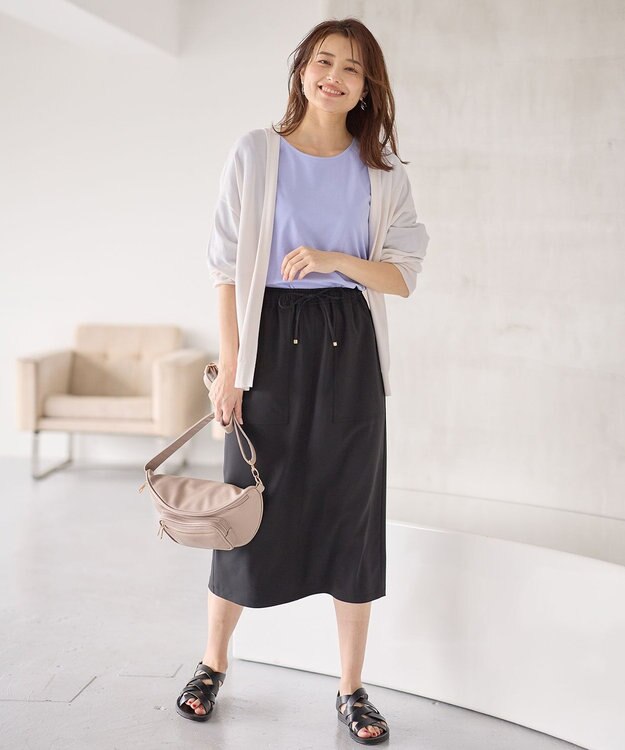 ANY L ニットフーディーカーディガン エクリュ