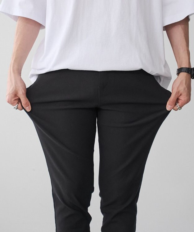 WEGO 【新色ブラックソノタは接触冷感/ユニセックス着用ITEM/ストレッチ/SMLXLサイズ展開】スキニーパンツ ブラック