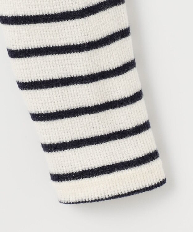 23区GOLF 今シーズンはボーダー柄も仲間入り！【MEN】【吸湿発熱】グランサーモボーダー カットソー アイボリー系1