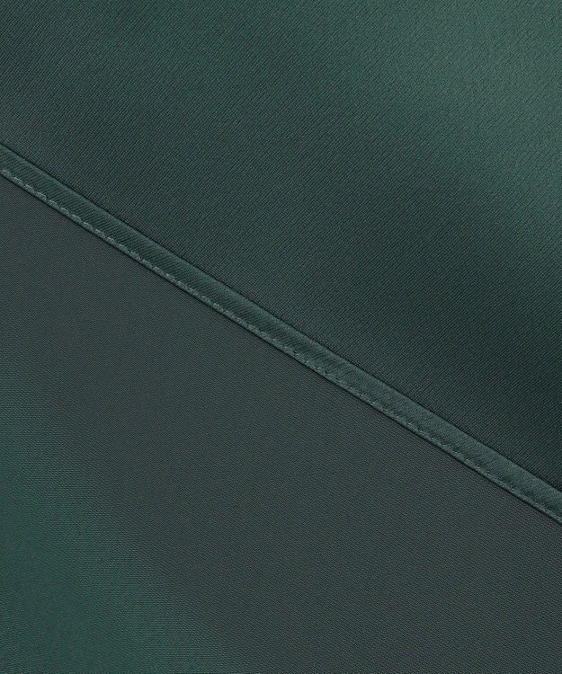 ICB 【WEB限定・洗える】 ドレープサテン ボウタイブラウス ミッドグリーン系