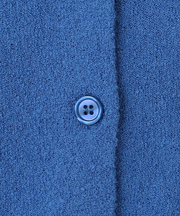 Feroux スラブヤーンショートカーディガン ブルー系