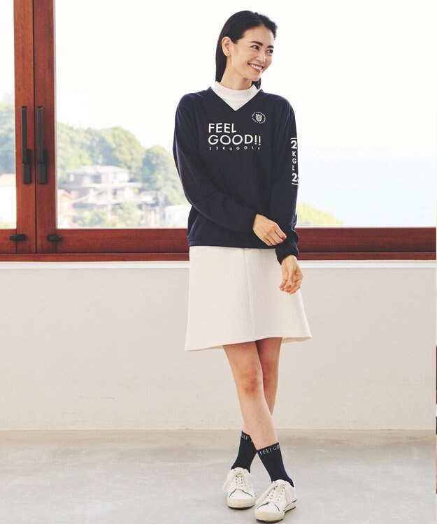 23区GOLF 【UNISEX】【ストレッチ/撥水/防風】マルチウェイスニード ネイビー系