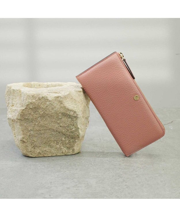 PELLE BORSA L字ファスナー長財布 Mano Good マーノグッズ 4721 ダスティーピンク