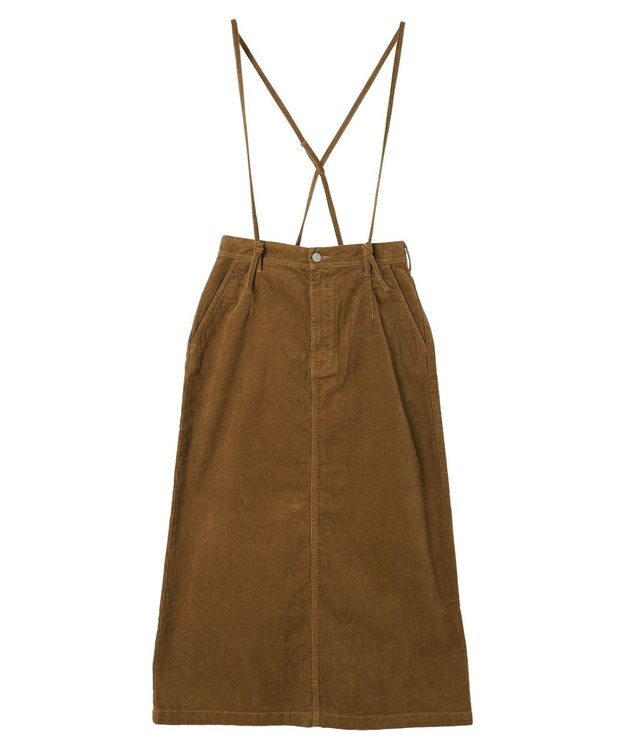 CRAFT STANDARD BOUTIQUE コーデュロイ２ＷＡＹサロペットスカート Camel