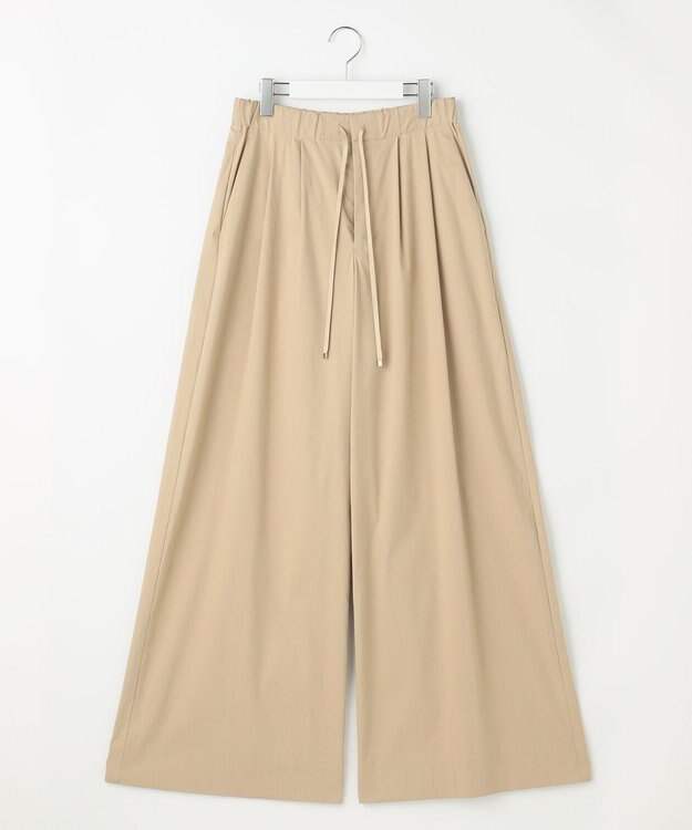 自由区 ファンクショナル2タックワイド パンツ ベージュ