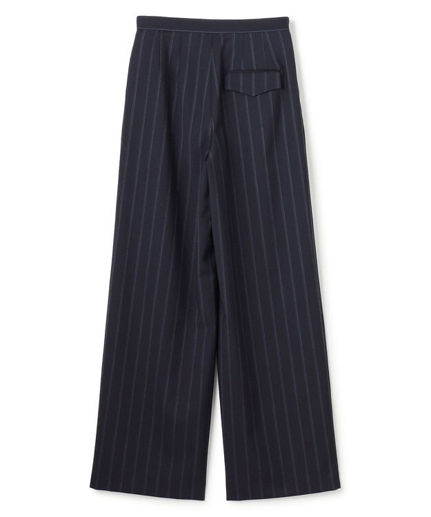BEIGE， 【セットアップ対応】GEORGE / ウールストライプ  ツータックパンツ Navy Stripes