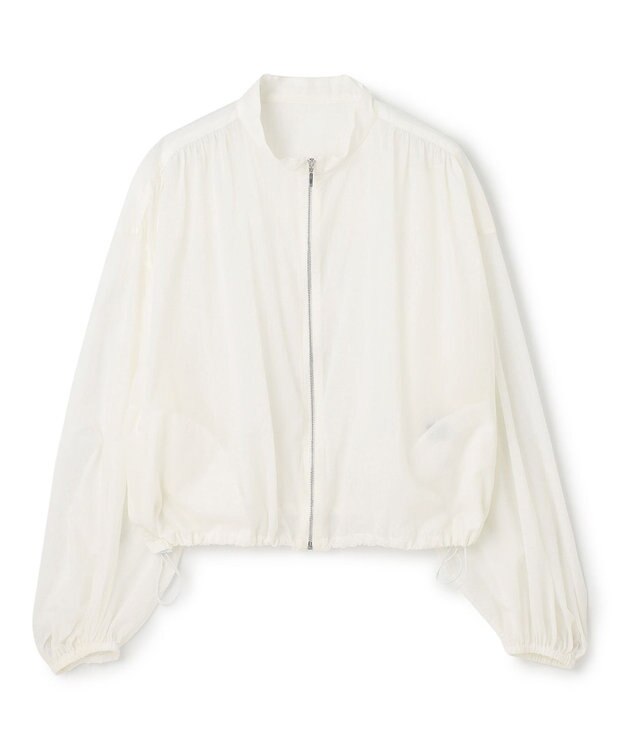 uncrave シアープルーフナイロン スタンドネックブルゾン ホワイト