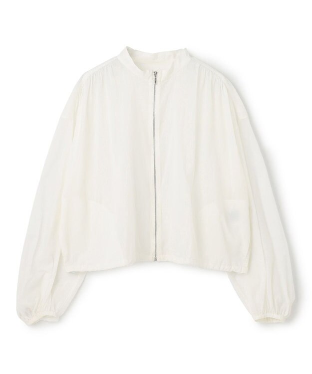 uncrave シアープルーフナイロン スタンドネックブルゾン ホワイト