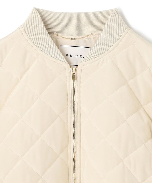 BEIGE， PEONY / スタジアムジャンパー Ecru x Ecru