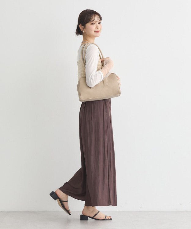 earth music&ecology シアースリーブプルオーバー Off White