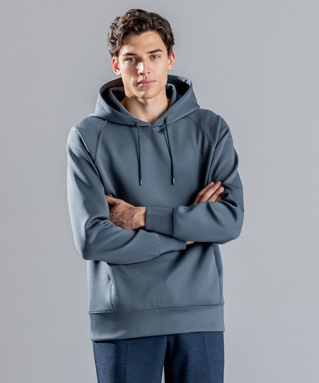 JOSEPH HOMME スキューバ ジャージー　プルオーバーパーカー ダルブルー系