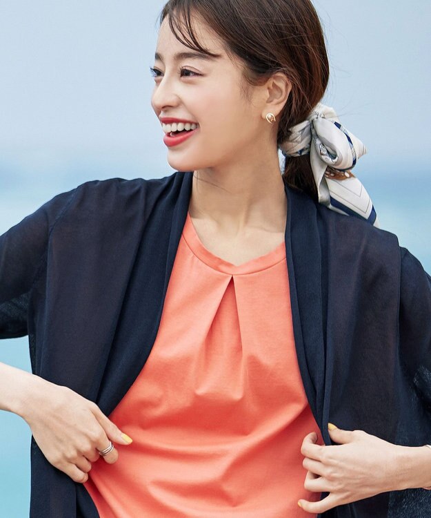 Tiaclasse 小ぶりパール付きピアス ゴールド