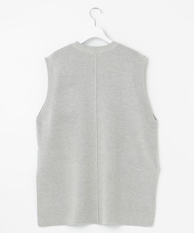 UNFILO 【抗菌防臭】片畔ニットベスト グレー