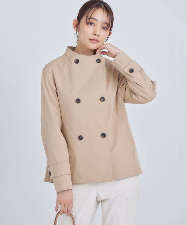 組曲 L 【WEB限定】2WAYライトトレンチ ショートコート ベージュ系