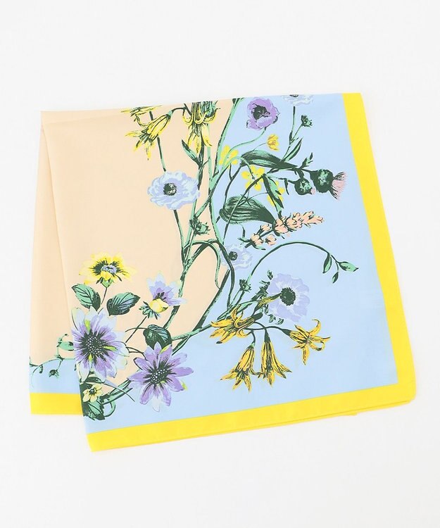 ANY マルチスクエアスカーフ ブルー